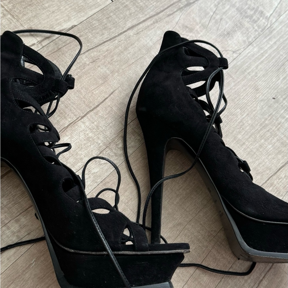 Saint Lauren platform heels/sandals. Great condition. Worn once. - Picture 2 of 4